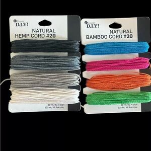 Gray and White Fiber Arts Cord Set